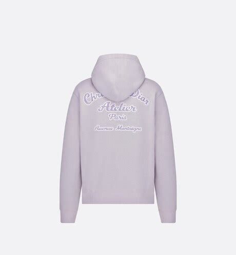 Christian Dior Atelier Hooded Sweatshirt Mauve Organic Cotton 